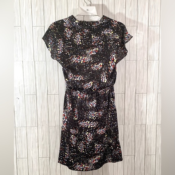 BCBGENERATION Multicolored Cowl Neck Mini Dress - Picture 3 of 5